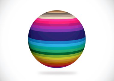 Tasarımınız için soyut 3d küre çizimi