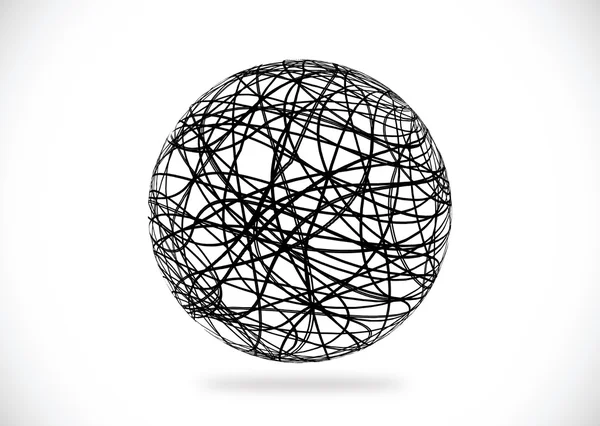 Illustration abstraite de sphère 3D pour votre conception — Photo