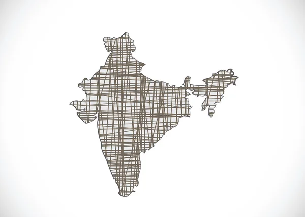 Mapa da Índia ideia de design — Vetor de Stock