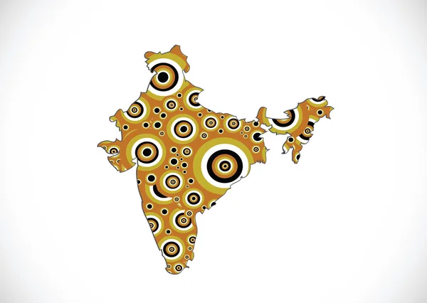 Mapa de India idea de diseño — Vector de stock