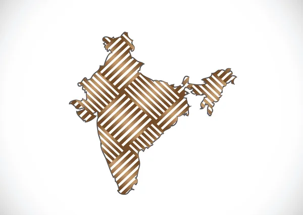 Karte von Indien Ideendesign — Stockvektor