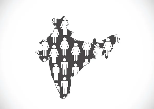 Map of India idea design — Stock Vector