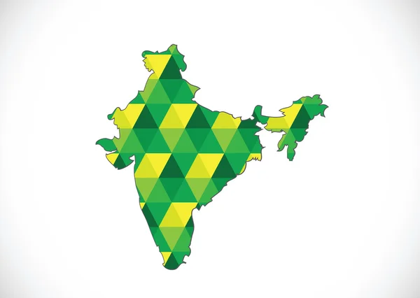 Karta över Indien idé design — Stock vektor