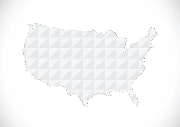 アイデアのデザインでアメリカの地図 — ストックベクタ