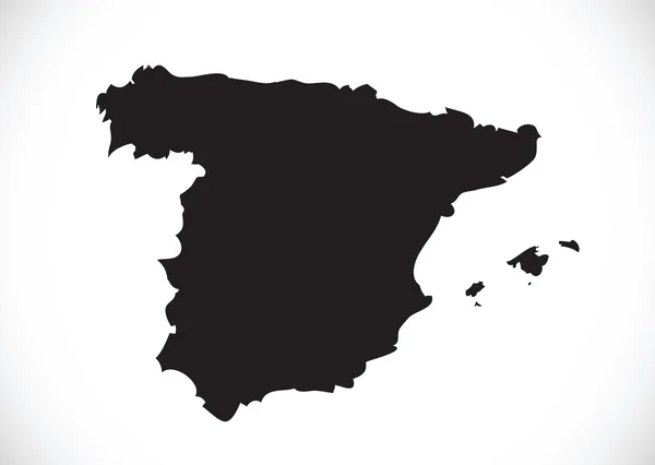 スペインのアイデア デザインの地図 — ストックベクタ