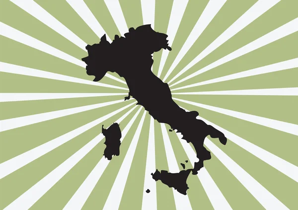 Italia mappa e bandiera idea design — Vettoriale Stock