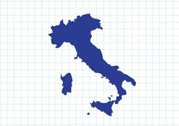 イタリアの地図とのフラグのアイデアのデザイン — ストックベクタ