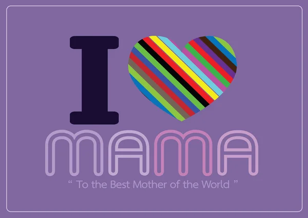 Feliz día de las madres Diseño de tarjetas de felicitación para tu mamá — Archivo Imágenes Vectoriales