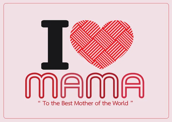 Glücklicher Muttertag Grußkarten-Design für Ihre Mutter — Stockvektor