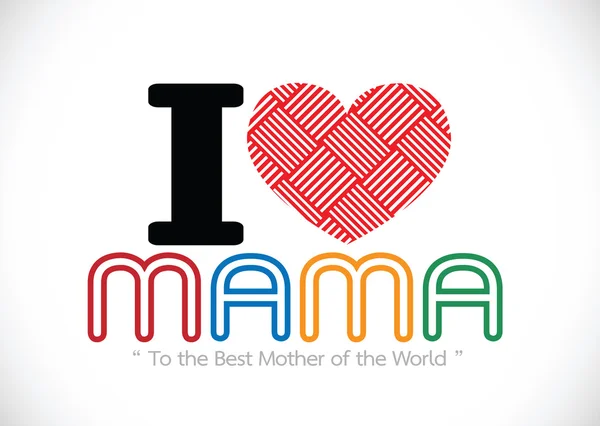 Feliz día de las madres Diseño de tarjetas de felicitación para tu mamá — Vector de stock
