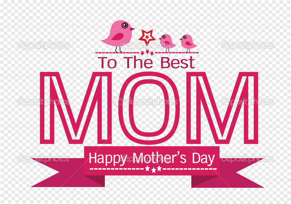 Happy mothers day Greeting card design for your mom
