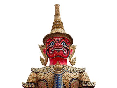 Tay dev koruyucu ya da yak, wat phra kaew, bangkok, Tayland