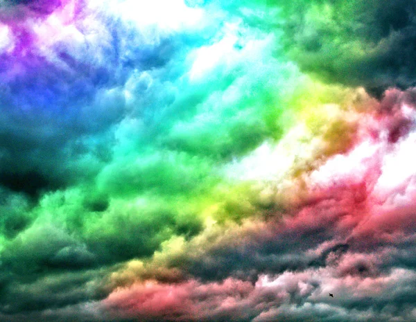 Cielo nuvole stagione colore bello modificare in immagini filtrate — Foto Stock