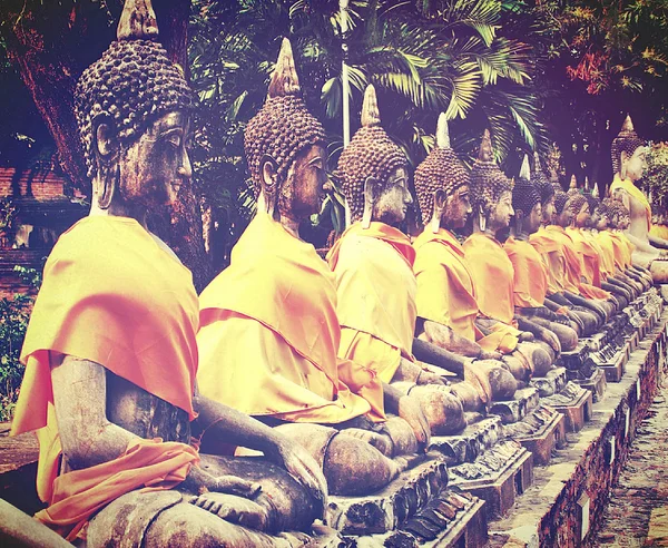 Buddha a Wat Yaichaimongkol, Ayutthaya, Thailandia — Foto Stock