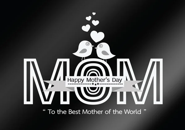 Šťastný den matek Pozdrav karty design pro vaši mámu — Stockový vektor