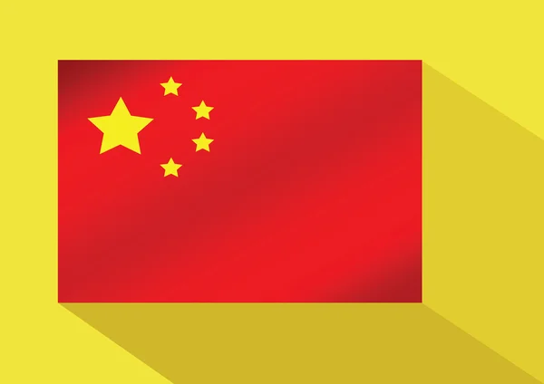 China-Flagge — Stockvektor