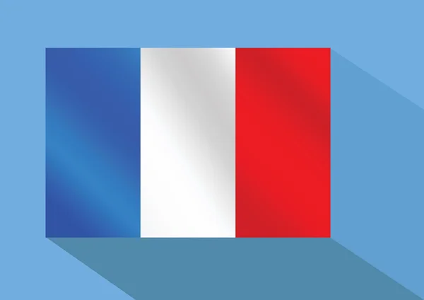 Francia bandera . — Vector de stock