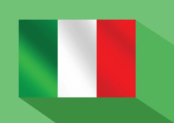 Vlag van Italië — Stockvector