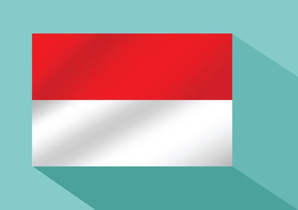 Indonesiens flagga — Stock vektor