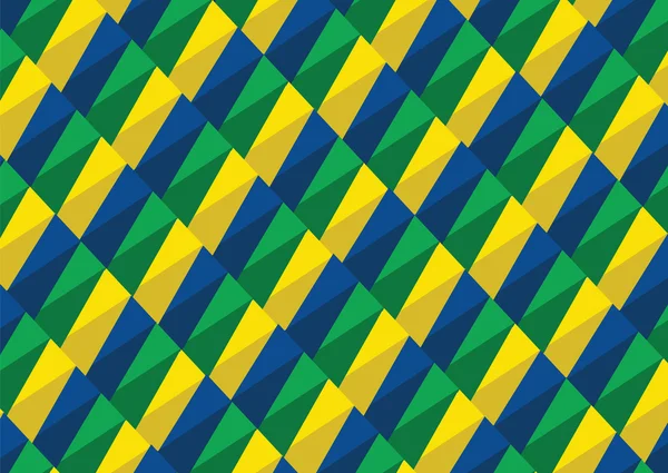 추상적인 배경 브라질 국기 개념 아이디어 디자인 — 스톡 벡터