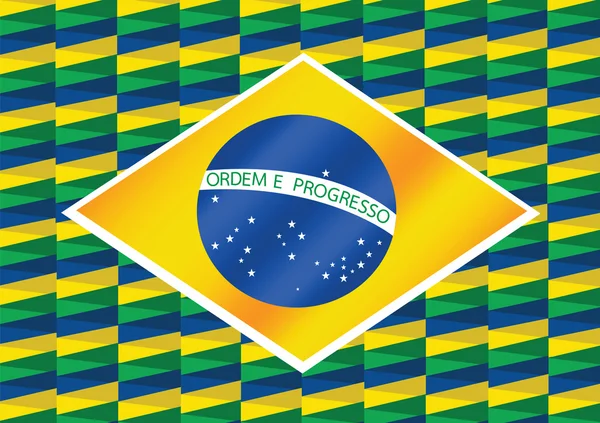 Fundo abstrato Bandeira do Brasil conceito ideia design — Vetor de Stock