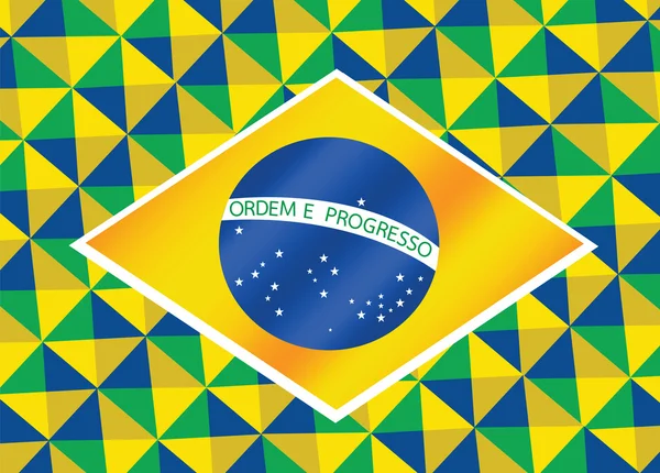 Streszczenie tło Brazylia flaga koncepcja idei — Wektor stockowy