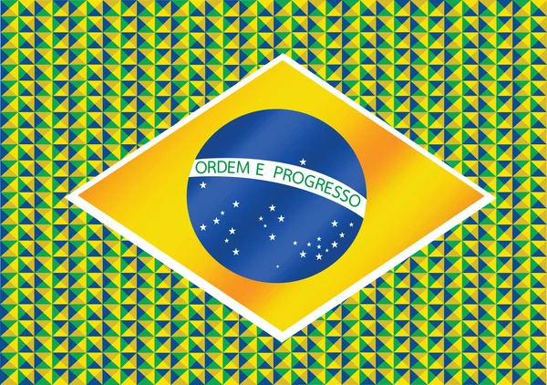 Streszczenie tło Brazylia flaga koncepcja idei — Wektor stockowy