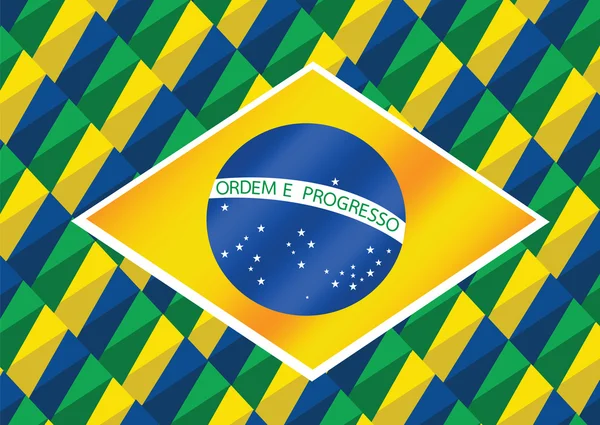 Fundo abstrato Bandeira do Brasil conceito ideia design — Vetor de Stock