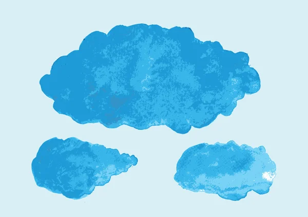 Illustration du symbole nuage aquarelle — Image vectorielle