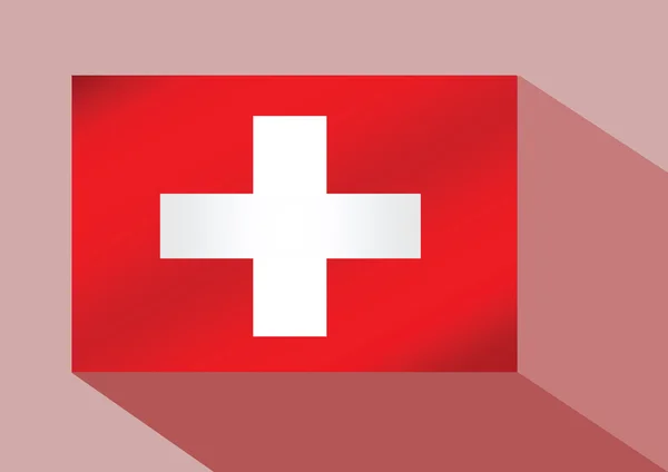 瑞士国旗 — 图库矢量图片