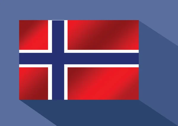 Bandera de Noruega — Archivo Imágenes Vectoriales