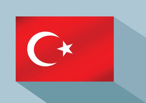 Türkiye'nin bayrak — Stok Vektör