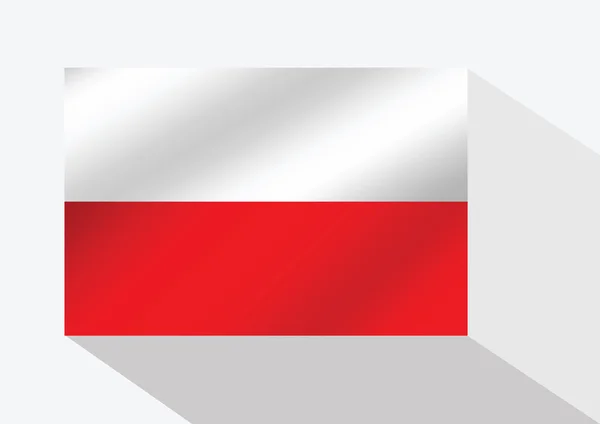 Bandeira Polónia — Vetor de Stock