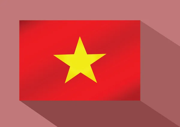 Bandeira Vietname — Vetor de Stock