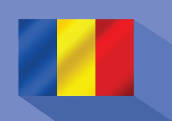 Bendera Rumania - Stok Vektor