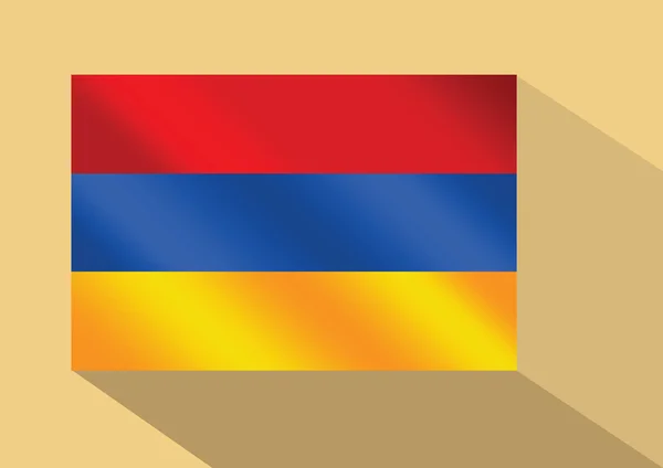 Bandera de Armenia — Vector de stock