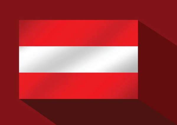Vlag van Oostenrijk — Stockvector