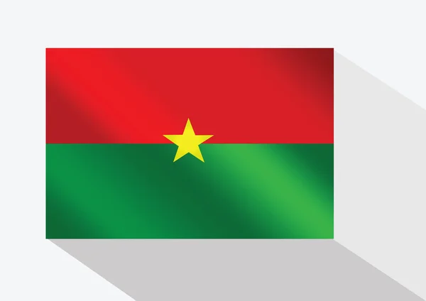 Burkina faso bayrak temaları fikri tasarımı — Stok Vektör