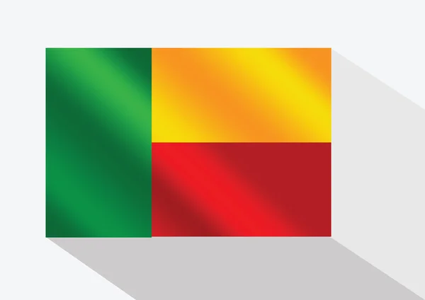 Bandeira Benin temas ideia design — Vetor de Stock