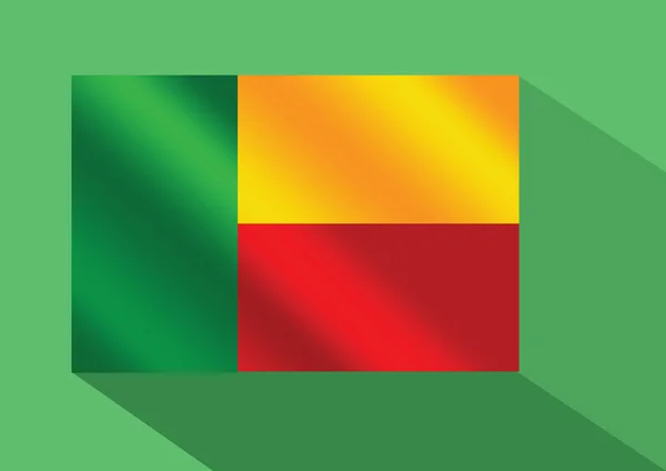 Benin vlag thema's idee design — Stockvector