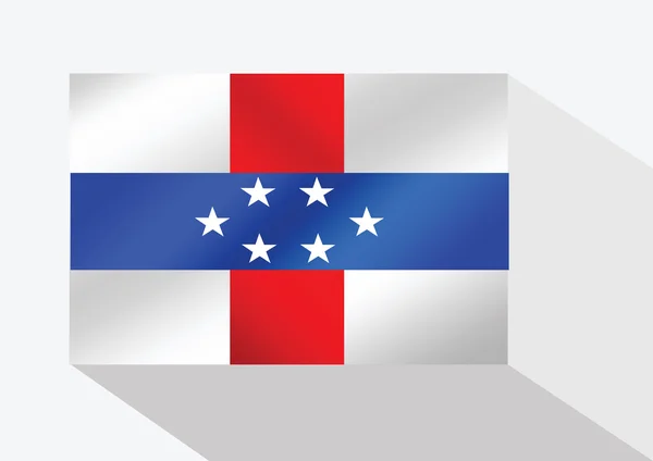 オランダ領アンティルの旗のテーマ アイデア デザイン — ストックベクタ