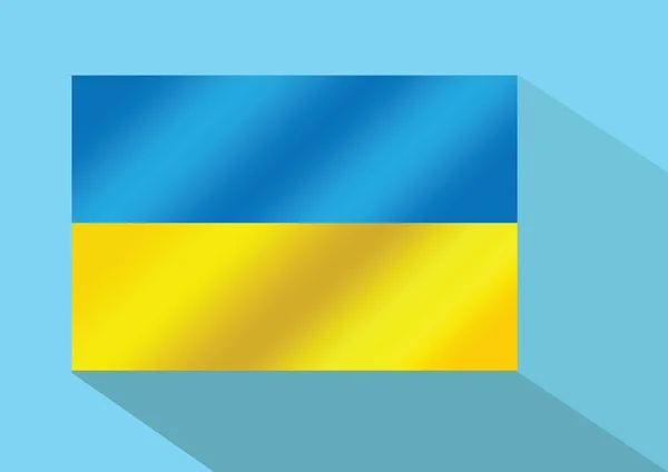 Drapeau de l'Ukraine thèmes idée conception — Image vectorielle