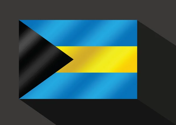 Drapeau national des Bahamas thème idée design — Image vectorielle