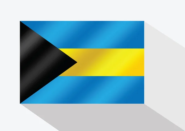 Drapeau national des Bahamas thème idée design — Image vectorielle