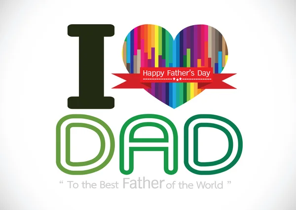 Happy Father's Day card idea design for your DAD — Stock Vector