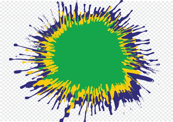 Εικονογράφηση abstract ιστορικό μορφή ακουαρέλα σε Βραζιλία χρώμα — Διανυσματικό Αρχείο