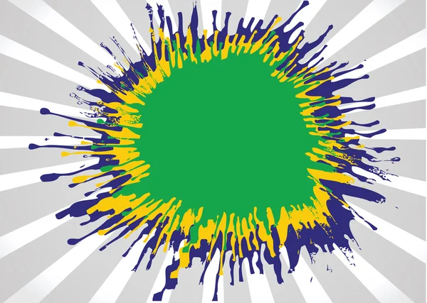 Ilustracja streszczenie tło formularza akwarela w Brazylii kolor — Wektor stockowy