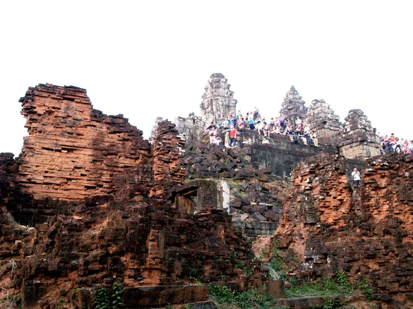 Chrám bayon Khmerský architektura — Stock fotografie