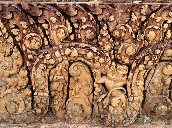 De Khmer het platform bayon tempel — Stockfoto