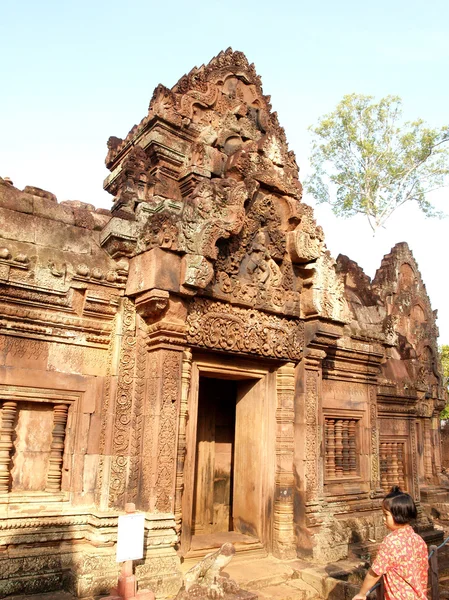 Кхмерська архітектури Байон храм — стокове фото